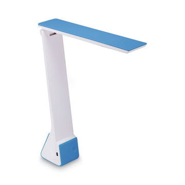 Bostitch® Konnect Rechargeable Folding Led Desk Lamp, 2.52" X 2.13" X 11.02", Gray-blue freeshipping - TVN Wholesale